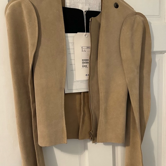 Maison Martin Margiela Beige Pattern Cut Jacket - Picture 2 of 13